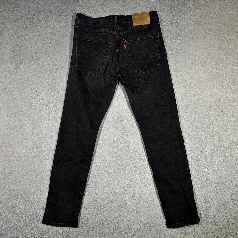 Levi's 512 Jeans Mens 31x30 Black Slim Fit Stretch Preowned #3282